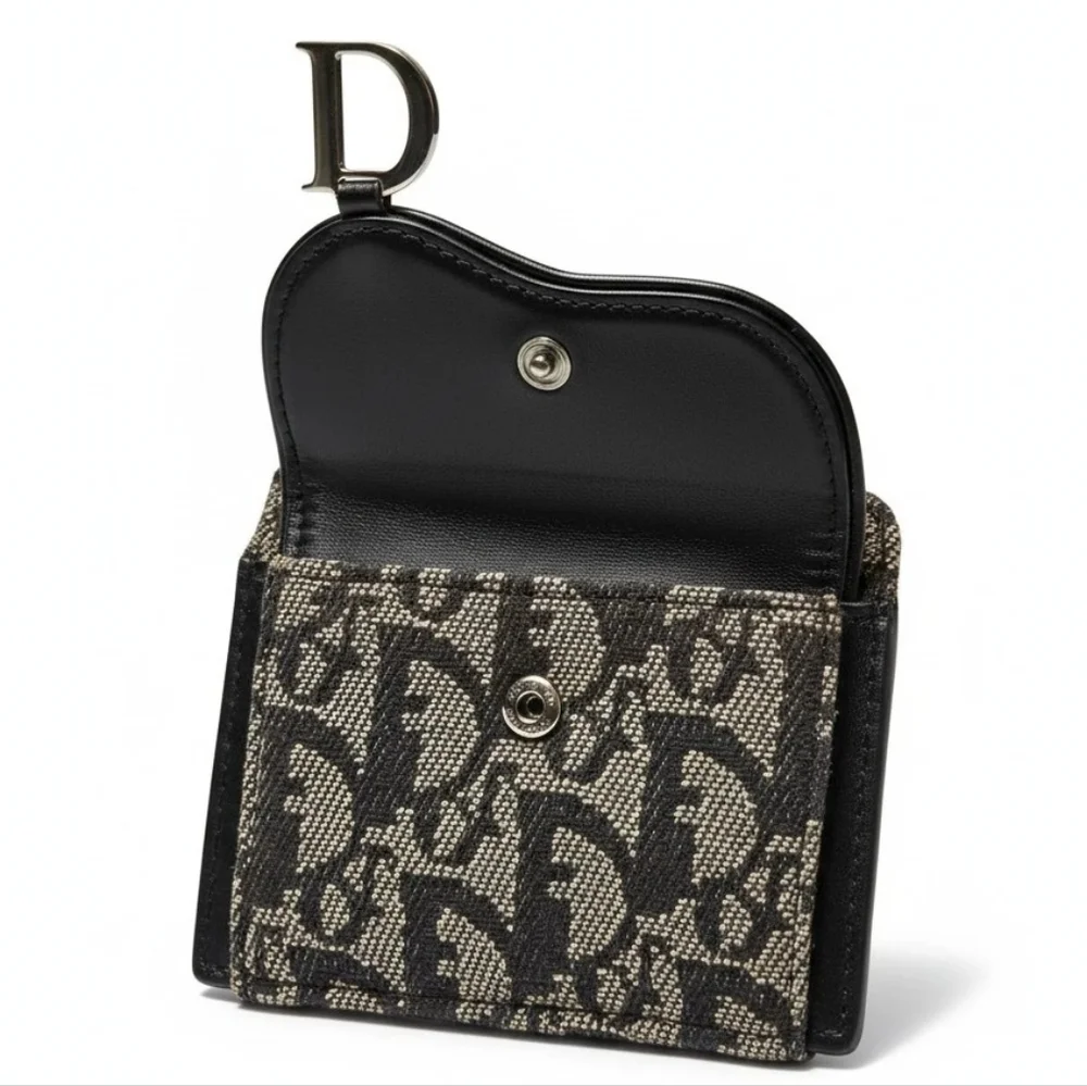 Dior Vintage Oblique Saddle Wallet